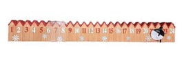 Debi Lilly Snowflake Countdown Christmas Advent Decoration Wooden - £25.26 GBP