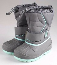 Cat &amp; Jack Boys Kids Youth Gray Cordie Thermolite Insulation Winter Boots - £36.34 GBP