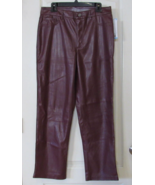 Joie Limited Edition Imitation Leather Pant Burgundy Women&#39;s Sz 8 NWT MS... - $27.84