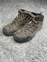 Mens Ozark Trail Leather Lace Up Waterproof Hiking Boots Sz 8 Brown - $23.67