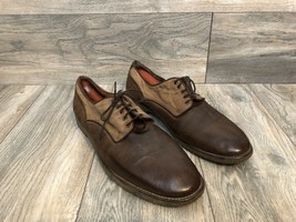 Fratelli Rossetti Derby Shoes Two-Tone Brown Leather Size 12 Made In Italy - $69.30