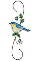 Blue Bird Metal and Glass Decorative Hook 18 x 7 Inches - $24.98