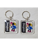 Vintage Disneyland Minnie Mouse Clear Suncatcher Keychain Souvenir Lot of 2 - $6.99