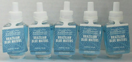 Bath &amp; Body Works Wallflower Fragrance Refill Bulb Lot 5 BRAZILIAN BLUE ... - $48.95