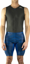 adidas Mens Adizero Sleeveless Sprint Suit Blue Gray Track Running Racin... - $99.99