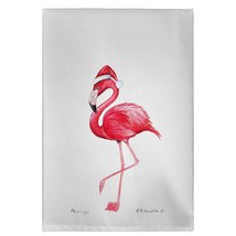 Betsy Drake Flamingo Santa Guest Towel - £27.16 GBP