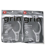 2 Packs Earth Lovin&#39; Grin Silver Floss Recycled Plastic 75 Flosspyx Each... - €17,35 EUR