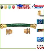 Durable Brass Bulkhead Fitting Set for Rain Barrel with 8&quot; Hose Connector - $44.74 CAD