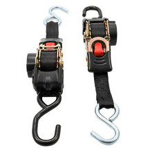 Camco Retractable Tie-Down Straps - 1&quot; Width 6&#39; Dual Hooks - £28.69 GBP