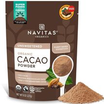 Unsweetened Organic Cacao Powder 8oz - Rich Flavor for Hot Chocolate and... - $34.60