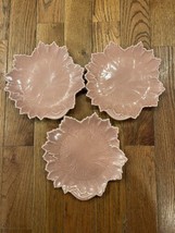 3 Vintage Retro MCM Woodfield Steubenville Grape Leaf Salad Dish MCM Lot Set - $29.69