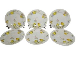 Toscany Citron Hand Painted Fine China Japan Bread Salad and Dinner Plat... - $68.00