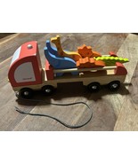 Janod Wooden Zoo Pull Truck With Animals - €12,84 EUR