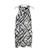 Cynthia Rowley Linen Tie Dye Ink Blot Sleeveless Sheath Lined Dress Sz 8 - $32.82 CAD