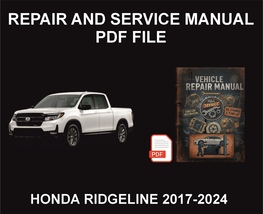 Honda Ridgeline 2017-2024 Repair Manual, Guide, WorkShop Book - $21.00