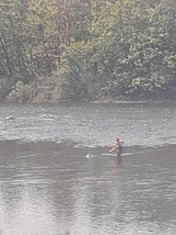 Fly Fishing In Big River Vintage Photo Postcard Unposted - £7.71 GBP