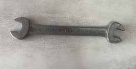 Super Slim Spanner 9/16AF x 1/2AF Wrench Open End Made In England, Vintage - £10.36 GBP