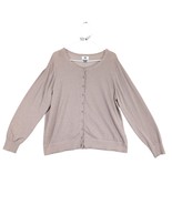 Old Navy Women&#39;s XXL Cardigan Sweater Lightweight Knit Metallic Taupe Mi... - $367.50 MXN