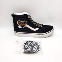 VANS Sk8 Hi Cheetah Sneakers Black Extra Laces (Youth Size 3, Womens 4.5) 721356 - £21.75 GBP