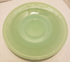 FIRE KING OVEN WARE JADEITE RIBBED SAUCER - TEA CUP PLATE - 5.75" - TRUE... - $9.99