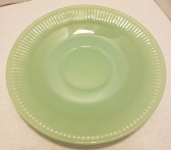 Fire King Oven Ware Jadeite Ribbed Saucer - Tea Cup Plate - 5.75&quot; - True Vintage - £7.98 GBP