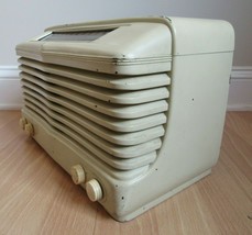 vintage BF GOODRICH tube radio Model 11-701 AM FM KC bakelite rare ivory 1950 - £99.25 GBP