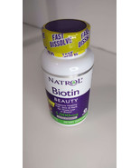 Natrol Biotin Fast Dissolve - Strawberry 5,000 mcg 90 Tabs - £7.56 GBP