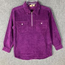 North West Blue  1/4 Zip Women&#39;s Medium Corduroy Purple 100% Cotton M - €15,49 EUR
