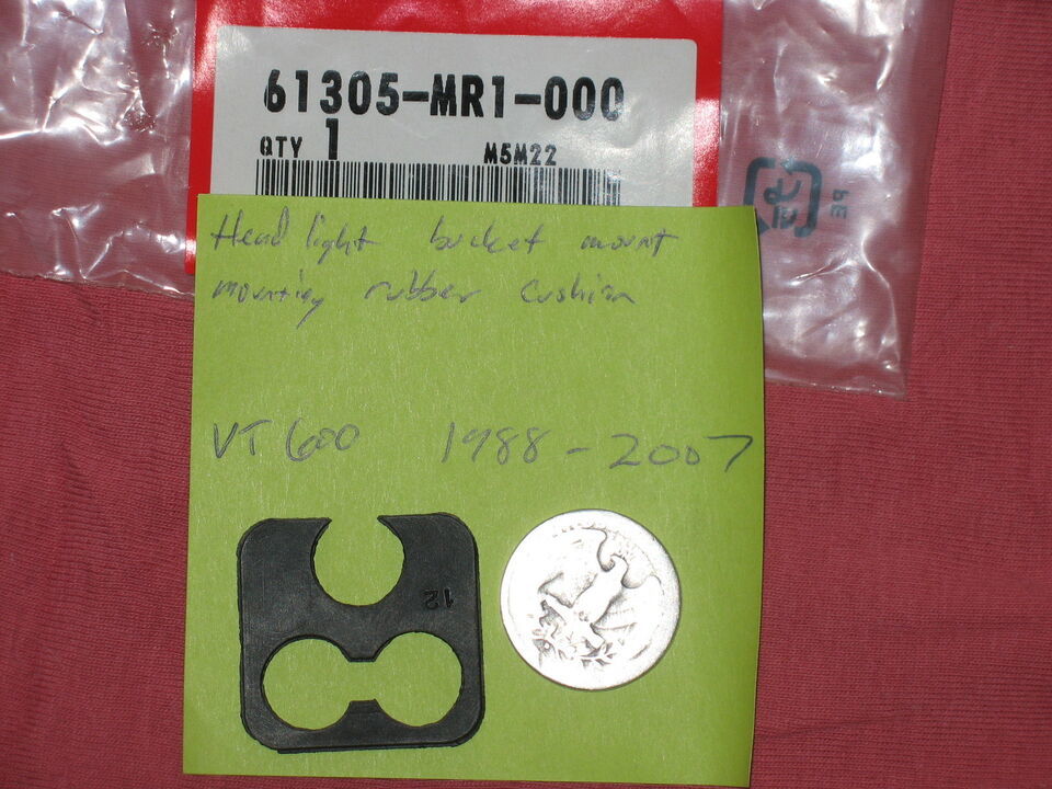 NOS HONDA HEADLIGHT BUCKET MOUNT RUBBER CUSHION VT600 1988-2007 - $9.89