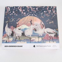 Red Crowned Crane 1000 Piece Jigsaw Puzzle Made By Pinzzle Art Asian Bir... - $29.67