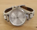 Fossil Riley ES2829 Women&#39;s White Leather Analog Dial Quartz Wrist Watch - £11.83 GBP
