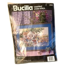 Cross Stitch Kit &quot;This Side Of Heaven&quot; Vintage 1992 Bucilla  #40628 - £16.08 GBP