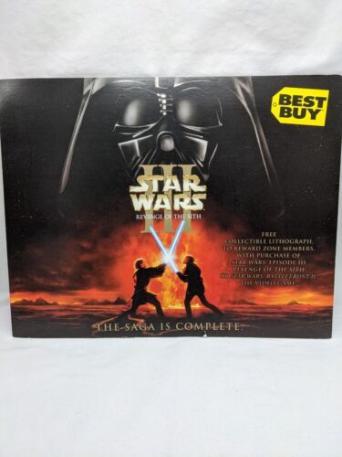 Best Buy Star Wars III Revenge Of The Sith Darth Vader Lithograph - $13.86