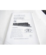 MTH TRAINS -G SCALE 4-6-6-4 CHALLENGER STEAM LOCO OPERATOR&#39;S MANUAL - S26 - $9.45