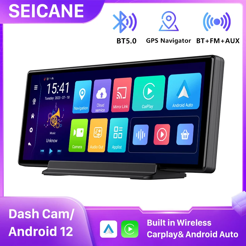 10.26 Screen Dash Cam Android 12 System Carplay Android AUTO 5G WIFI ADAS GPS - £132.30 GBP+