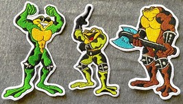 Battletoads Embroidered Figure Patch Set Ninja Turtles Badge Frog Action Tmnt - £26.06 GBP