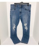 Hollister Stacked Skinny Jeans Mens 32x32 Distressed Advanced Stretch Bl... - £15.49 GBP