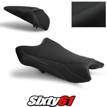 Kawasaki ZX6R Seat Cover 2019-2023 Front Rear Black Green Luimoto Tec-Grip Suede - £203.04 GBP