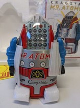Cragstan Mth Silver / Gray Mr. Atomic Limited Edition Toy Robot In Original Box! - £562.99 GBP