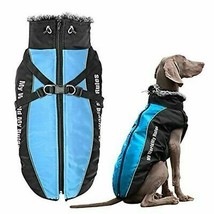 Didog Waterproof Dog Winter Jacket Coat Chest 23” Back 19” 20-30lbs Blue 2XL - £26.80 GBP