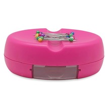 Magnetic Sewing Pincushion With 15 Plastic Head Pins, Magnetic Pins Holder For S - £8.83 GBP