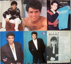 GLENN MEDEIROS ~ (19) Color and B&amp;W Clippings, Article, PIN-UPS from 198... - $10.92
