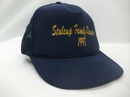 Stalcup Family Reunion 1997 Hat Vintage Dark Blue Snapback Trucker Cap - £15.71 GBP