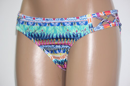 NEW Jessica Simpson Multi Bali Breeze Tab Sides Hipster Swim Bikini Bottom S Sma - £8.25 GBP
