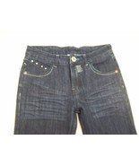 Biscuit Dark Wash Back Flap Boot Cut Low Rise Girls Denim Blue Jeans Siz... - $7.92