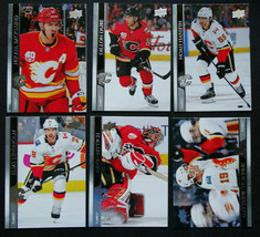 2020-21 Upper Deck UD Calgary Flames Series 1 Base Team Set of 6 Hockey Cards - £2.34 GBP