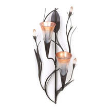 DAWN LILIES CANDLE WALL SCONCE - $49.95