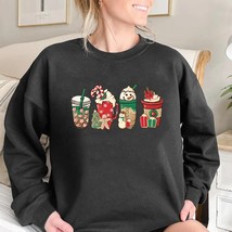 Christmas Coffee Sweatshirt Cute Fall Hoodie Christmas Sweatshirt Women Clothes  - £79.34 GBP