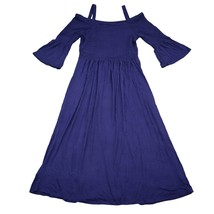 Design History Dress Womens M Blue Knee Length Off The Shoulder Pullover... - £23.43 GBP