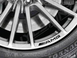Mercedes AMG Logo Wheel Rim Decals Kit Stickers Premium Quality 5 Colour... - $12.00